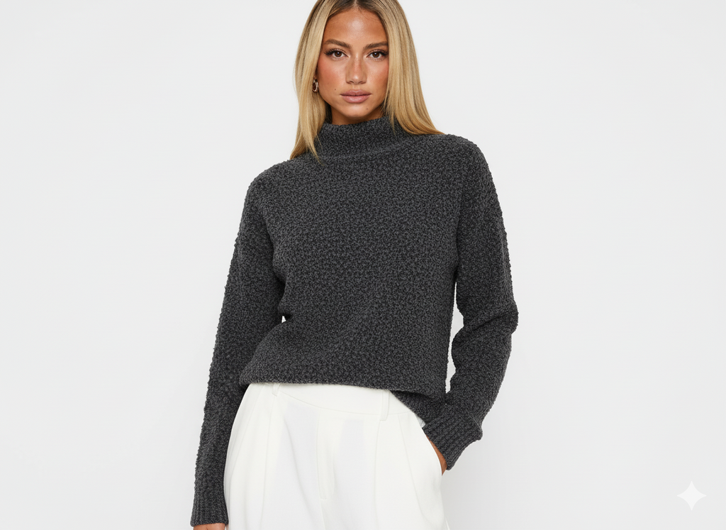 Turtleneck Long Sleeve Sweater