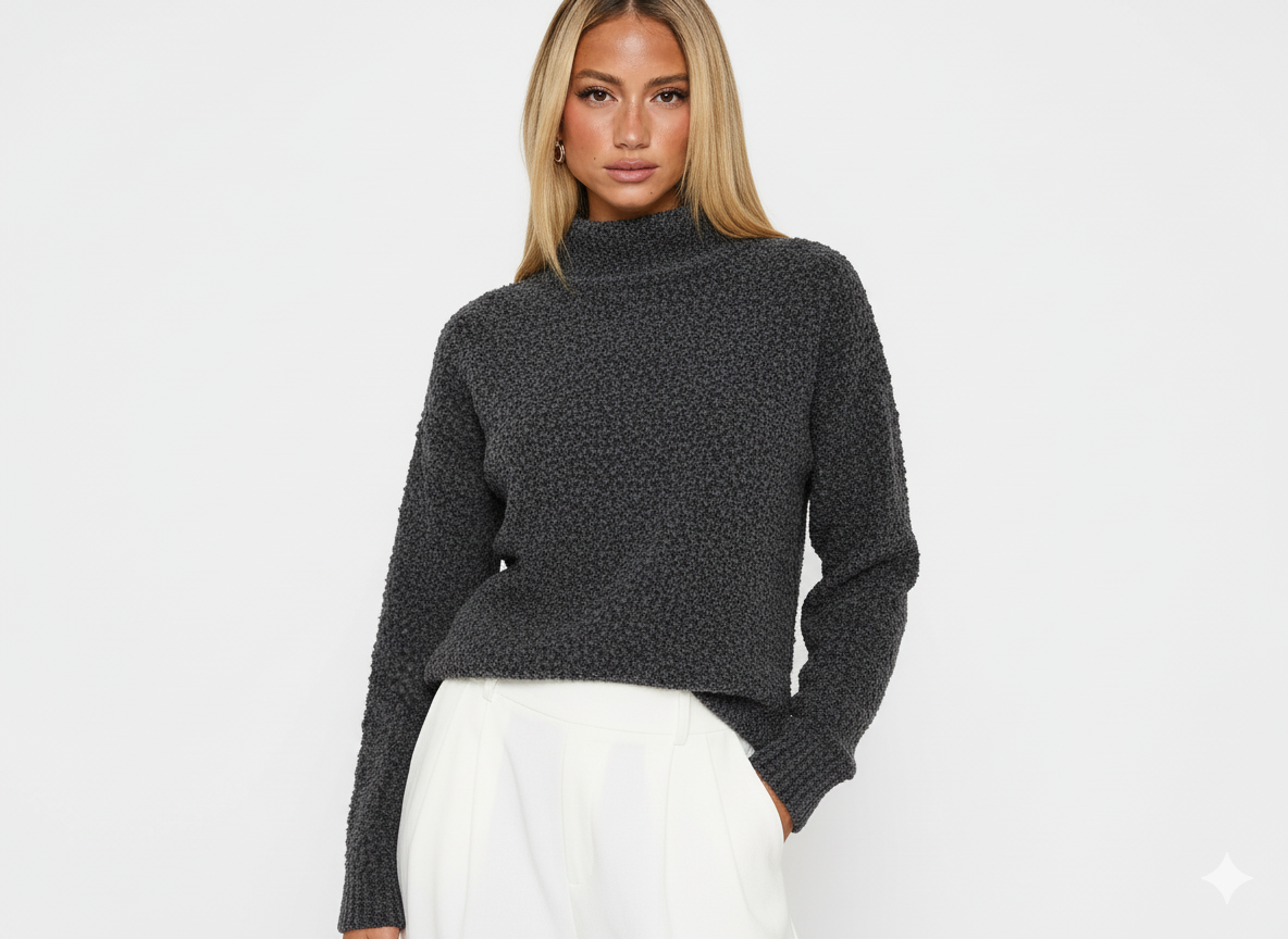 Turtleneck Long Sleeve Sweater