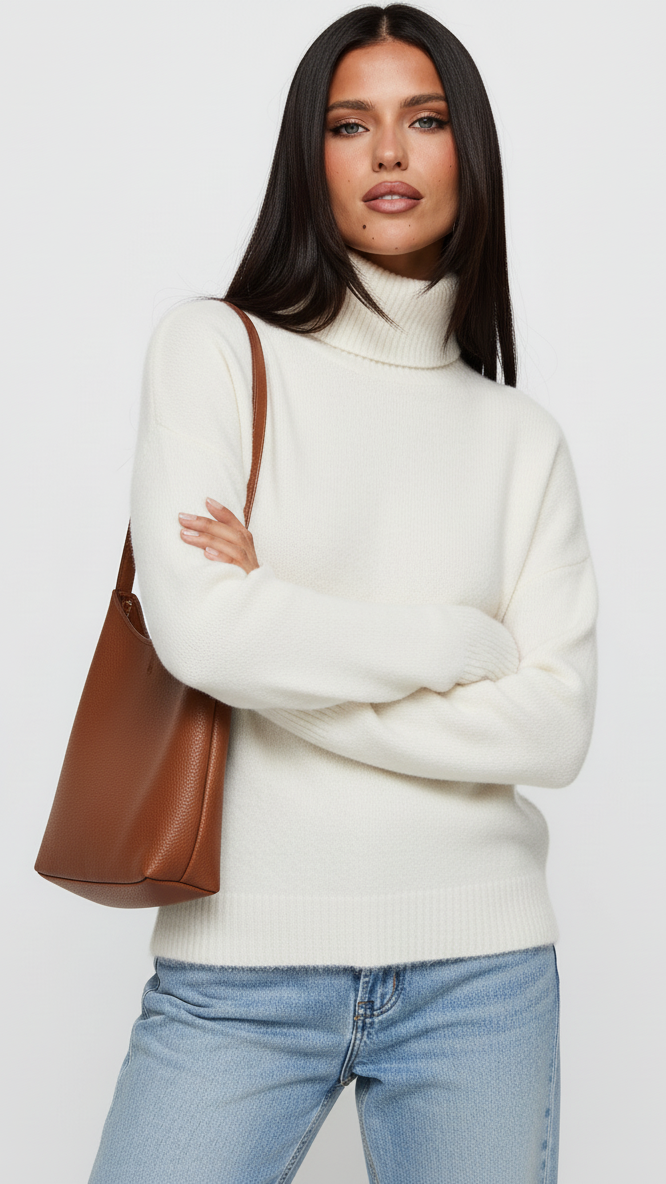 Turtleneck Long Sleeve Sweater