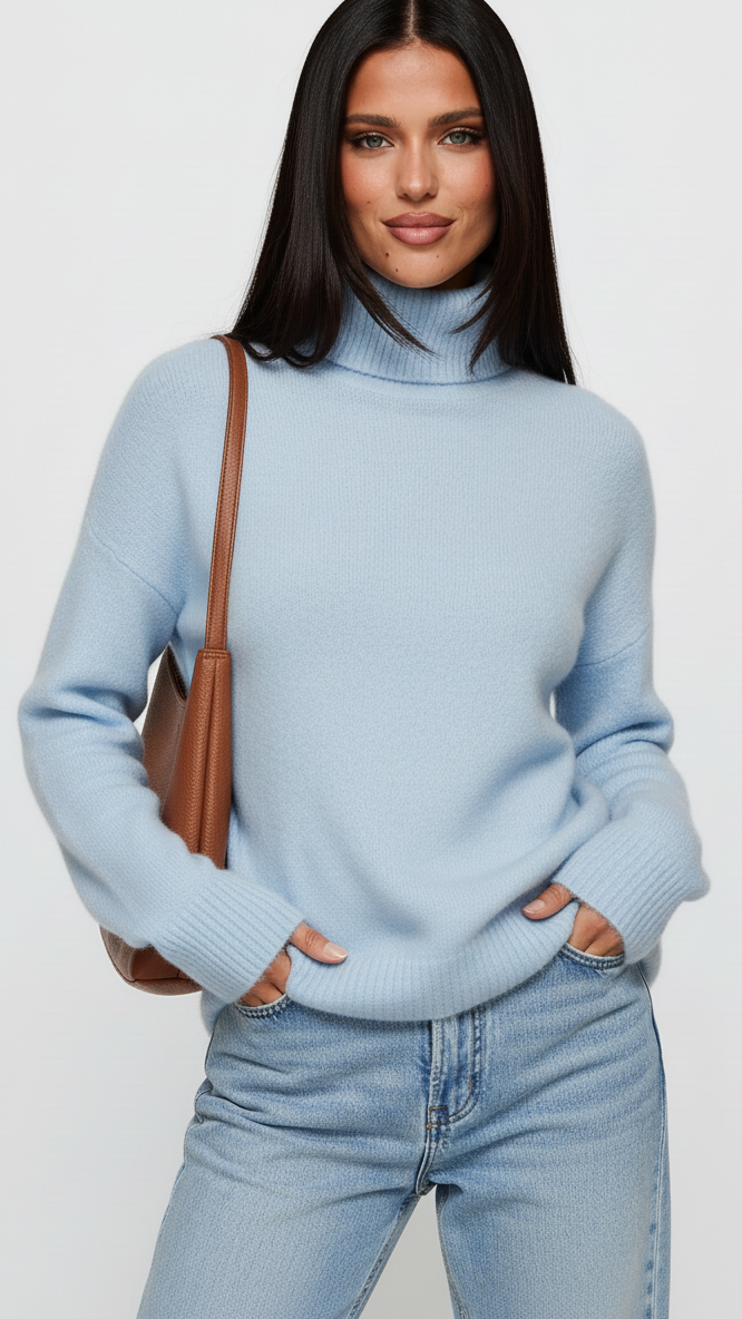 Turtleneck Long Sleeve Sweater