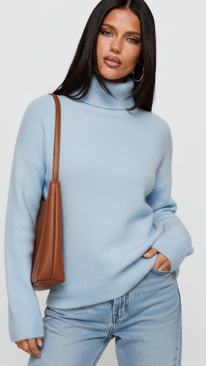 Turtleneck Long Sleeve Sweater