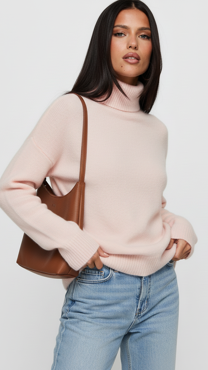 Turtleneck Long Sleeve Sweater