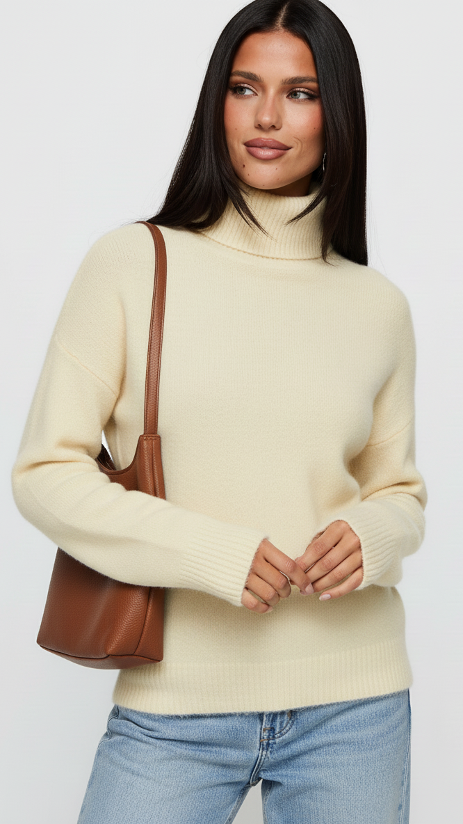 Turtleneck Long Sleeve Sweater