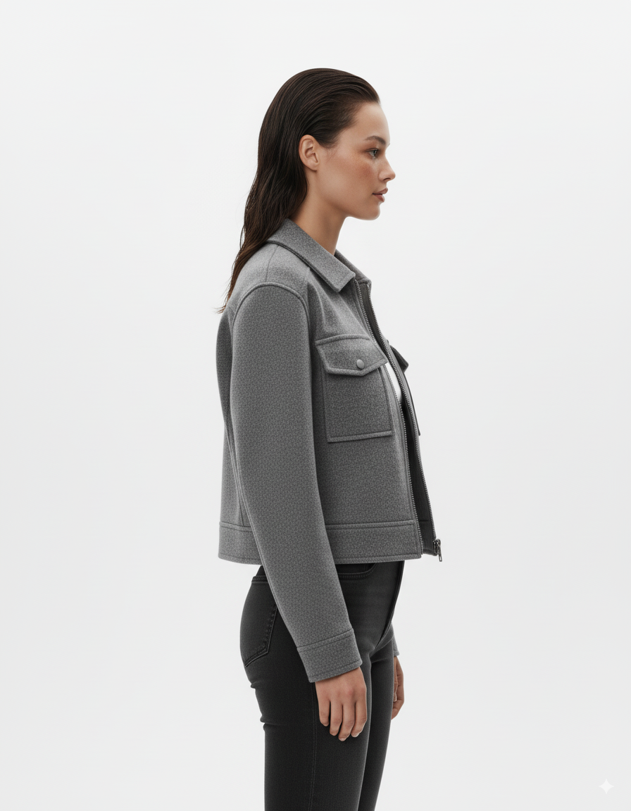 Zip Up Long Sleeve Jacket