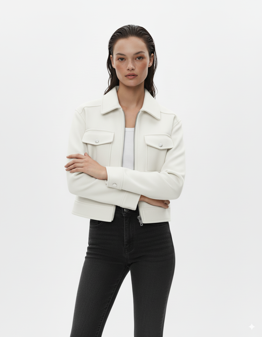 Zip Up Long Sleeve Jacket