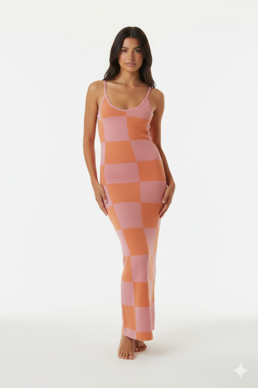 Spaghetti Strap Maxi Sweater Dress