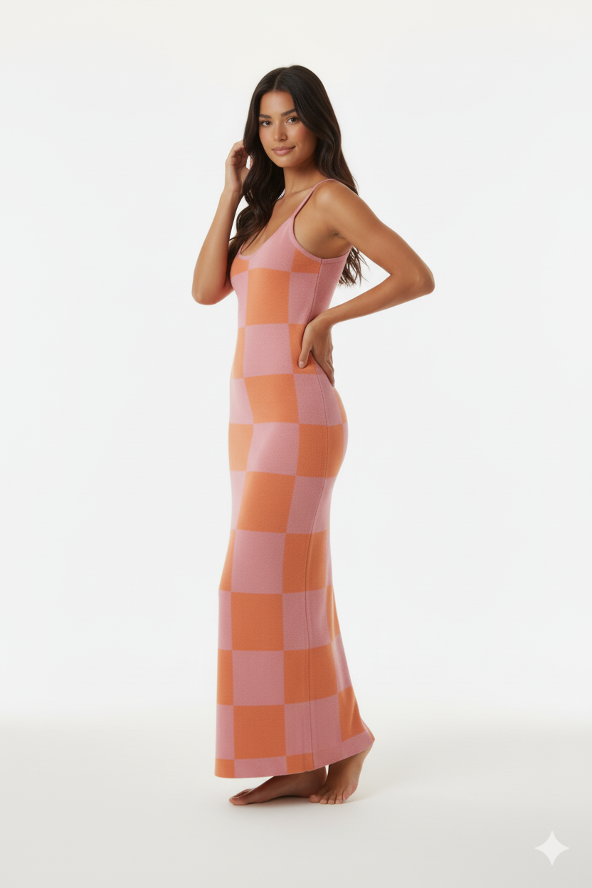 Spaghetti Strap Maxi Sweater Dress