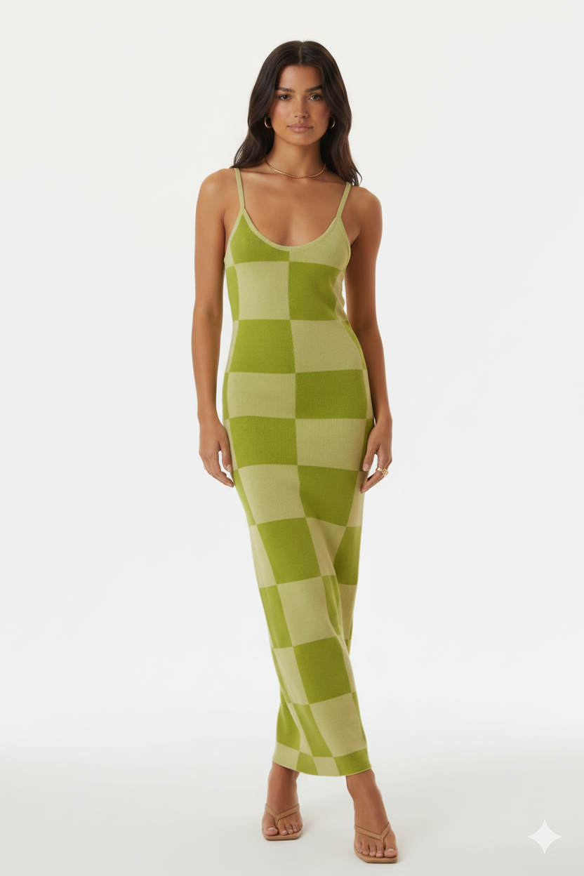 Spaghetti Strap Maxi Sweater Dress