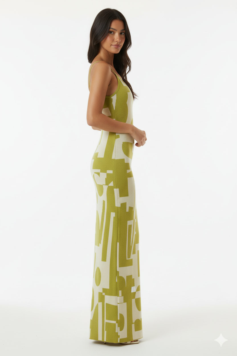 Spaghetti Strap Maxi Sweater Dress