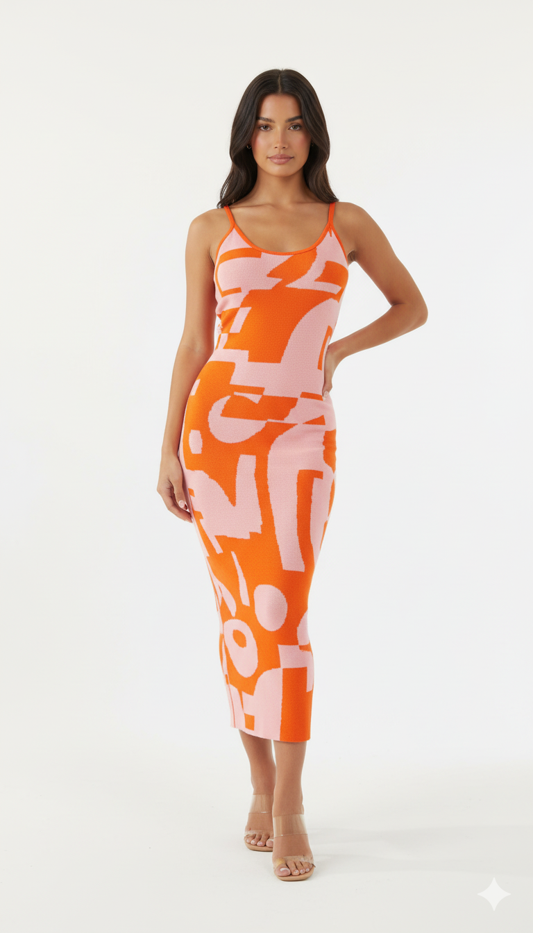 Spaghetti Strap Maxi Sweater Dress