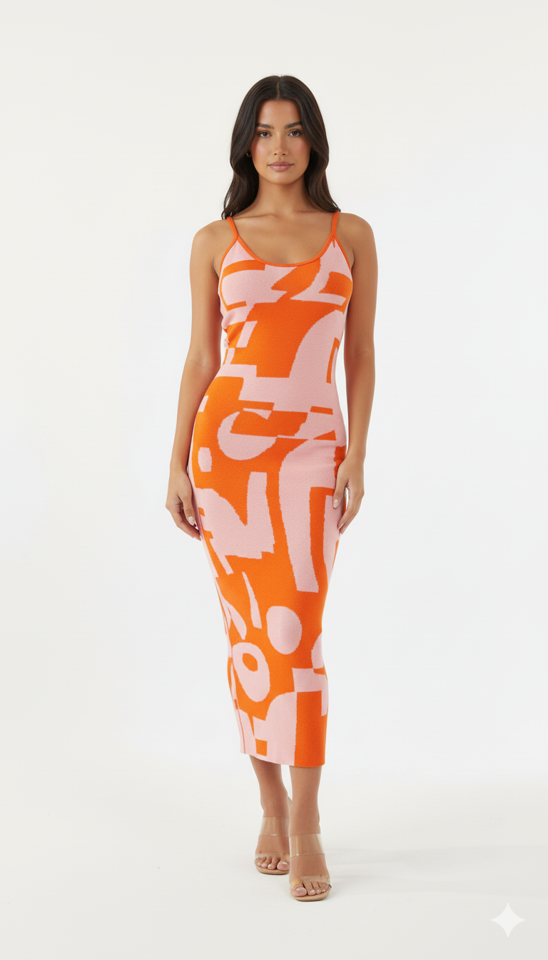 Spaghetti Strap Maxi Sweater Dress
